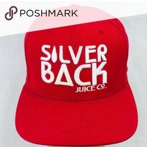 SILVER BACK juice co. RED SNAPBACK